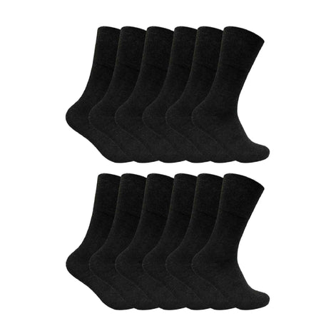 Mens Thin Non Elastic Thermal Diabetic Socks (Multipack Options)