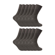 Mens Thin Non Elastic Thermal Diabetic Socks (Multipack Options)