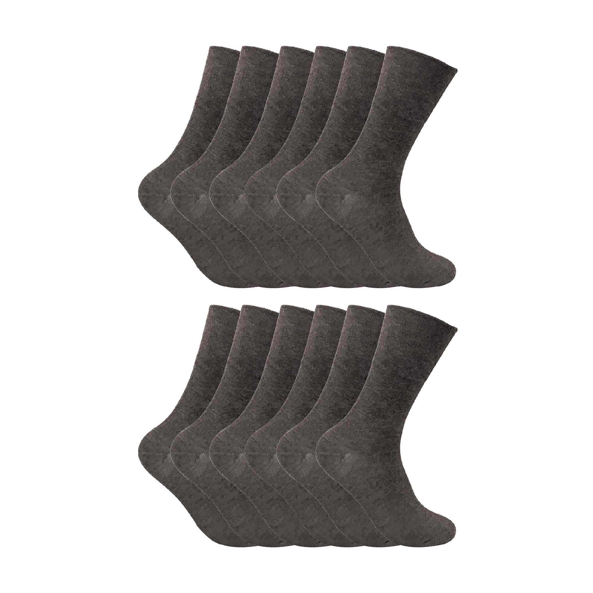 Mens Thin Non Elastic Thermal Diabetic Socks (Multipack Options)