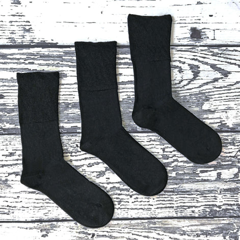 Mens Thin Non Elastic Thermal Diabetic Socks (Multipack Options)