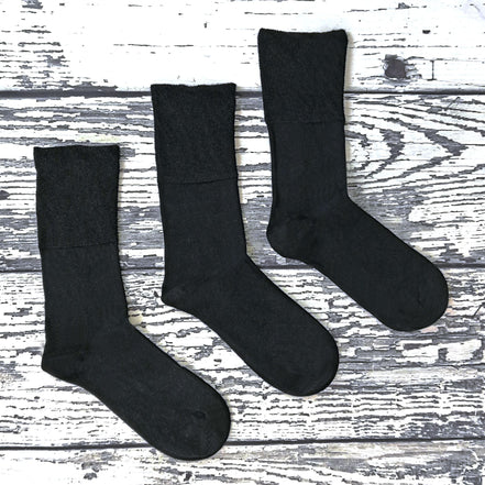 Mens Thin Non Elastic Thermal Diabetic Socks (Multipack Options)