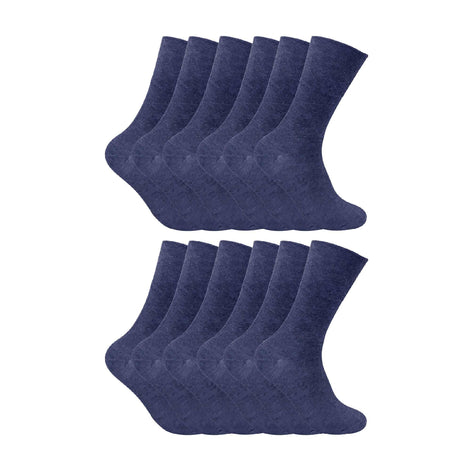 Mens Thin Non Elastic Thermal Diabetic Socks (Multipack Options)