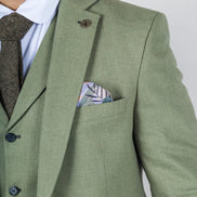 TP-22 - Men's Sage 3 Piece Linen Summer Wedding Suit