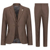 Smart Prince of Wales Check Suit — Brown for women, styled for work