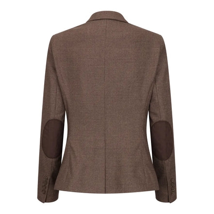 TPW50 - Women's Brown 3 Piece Prince of Wales Check Suit