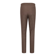 TPW50 - Women's Brown 3 Piece Prince of Wales Check Suit