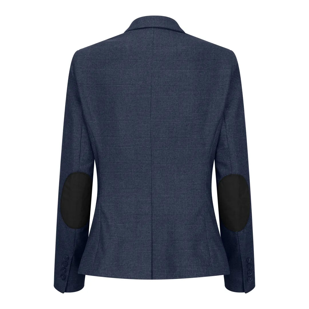 TPW52 - Women's Navy 3 Piece Prince of Wales Check Suit