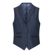 TPW52 - Women's Navy 3 Piece Prince of Wales Check Suit