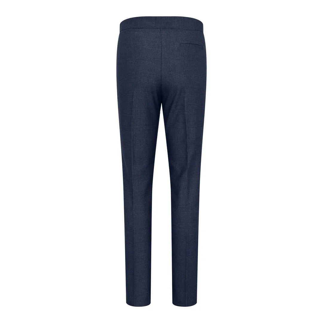 TPW52 - Women's Navy 3 Piece Prince of Wales Check Suit