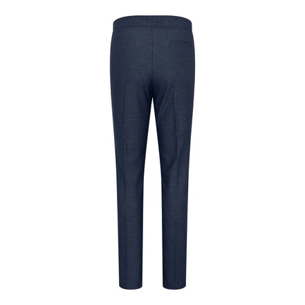 TPW52 - Women's Navy 3 Piece Prince of Wales Check Suit