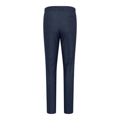 Smart Prince of Wales Check Suit — Navy