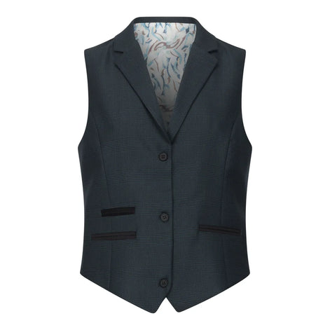 Smart Prince of Wales Check Suit — Green