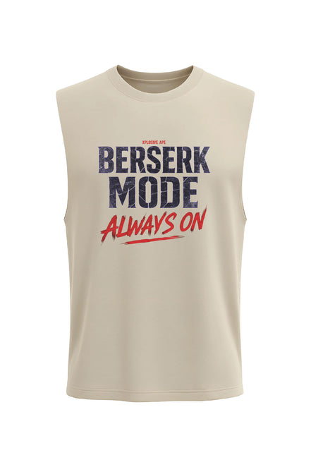 XAPE Berserk Mode on Tank Top - Sand