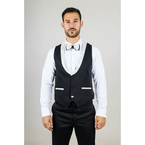 Smart Paisley Wedding Suit — White