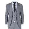 IM30 - Men's Grey 3 Piece Stitch Lapel Formal Suit