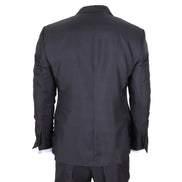 IM51 - Men's Charcoal Check 3 Piece Tailored Fit Suit
