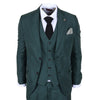 IM52 - Men's Green Check 3 Piece Tailored Fit Suit