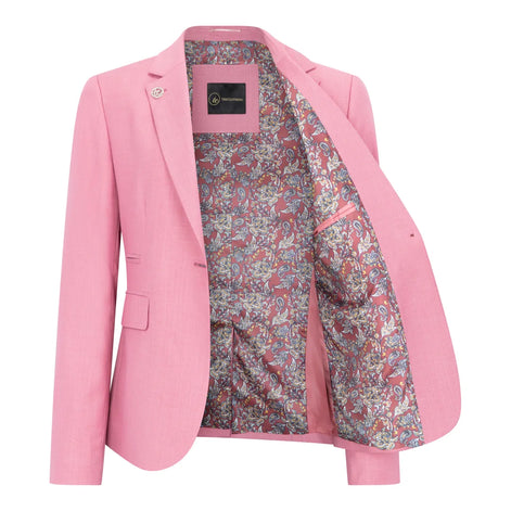 Classic Tailored Suit — Pink
