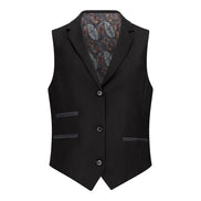 TPW-13 - Women's 3 Piece Plain Black Suit