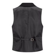 TPW-13 - Women's 3 Piece Plain Black Suit