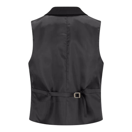 TPW-13 - Women's 3 Piece Plain Black Suit