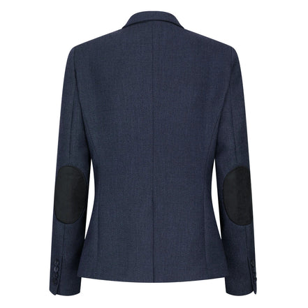 TPW-AK-04 - Women's Navy 3 Piece Herringbone Tweed Suit