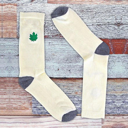 2 Pack Men's Novelty Cotton Rich Weed Leaf Socks