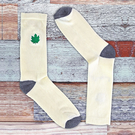 2 Pack Men's Novelty Cotton Rich Weed Leaf Socks