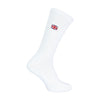 1 Pack Men's Novelty Union Jack Motif White Socks