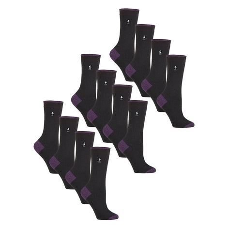 Ladies Ultra Lite Extra Thin 1.0 TOG Casual Thermal Socks (Multipack Options)