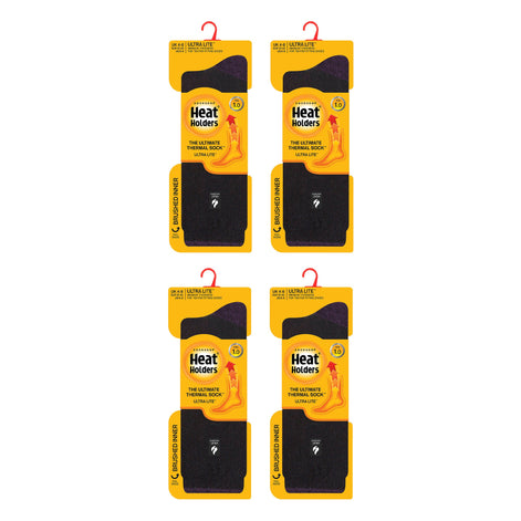 Ladies Ultra Lite Extra Thin 1.0 TOG Casual Thermal Socks (Multipack Options)