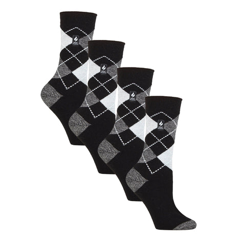 Ladies Ultra Lite Extra Thin 1.0 TOG Casual Thermal Socks (Multipack Options)