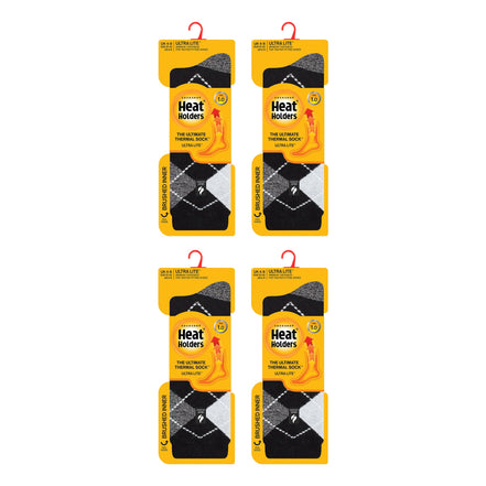 Ladies Ultra Lite Extra Thin 1.0 TOG Casual Thermal Socks (Multipack Options)