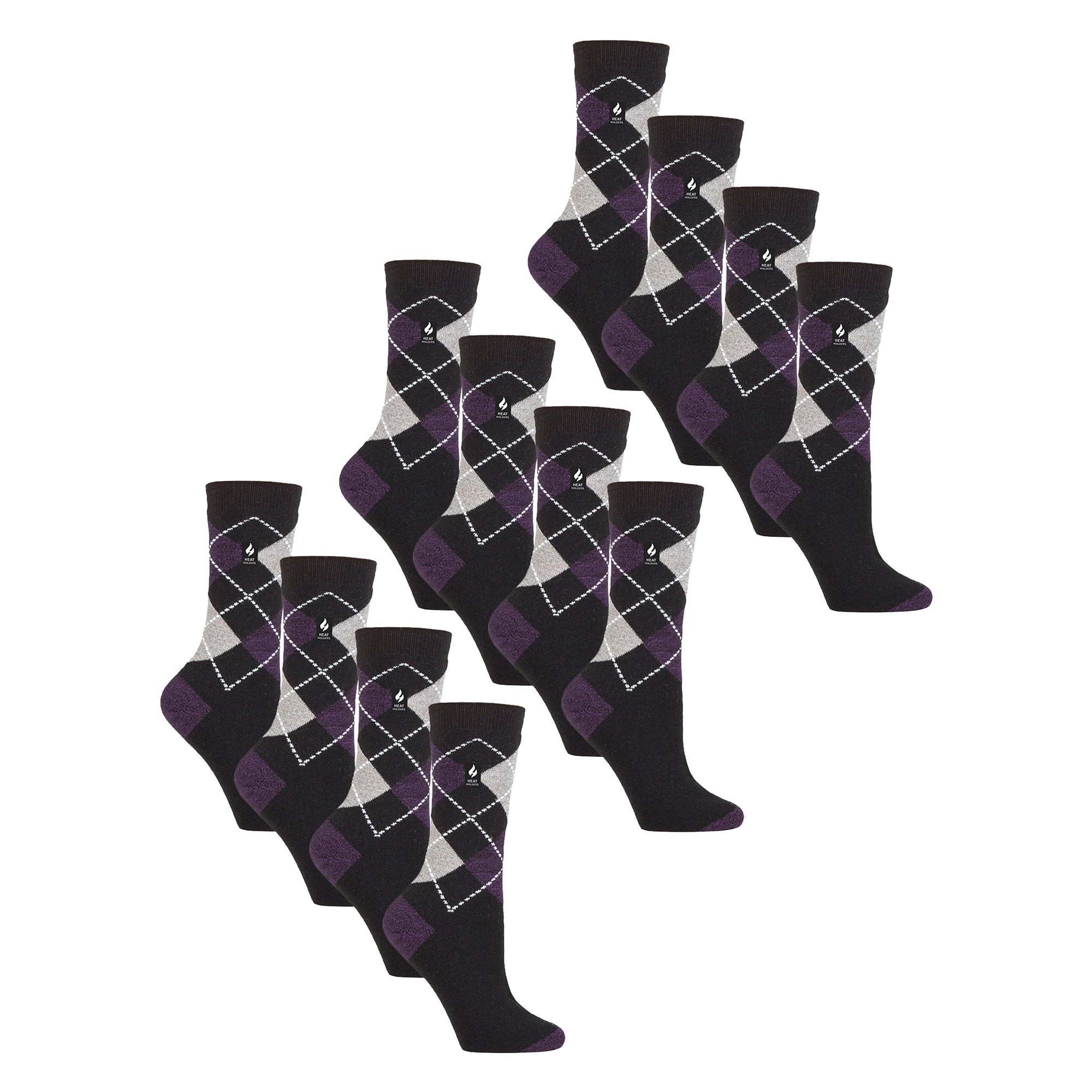 Ladies Ultra Lite Extra Thin 1.0 TOG Casual Thermal Socks (Multipack Options)