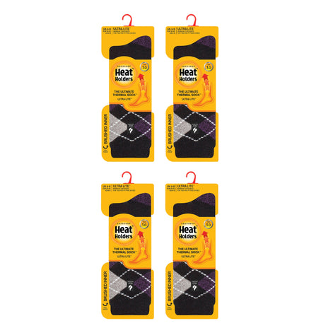 Ladies Ultra Lite Extra Thin 1.0 TOG Casual Thermal Socks (Multipack Options)