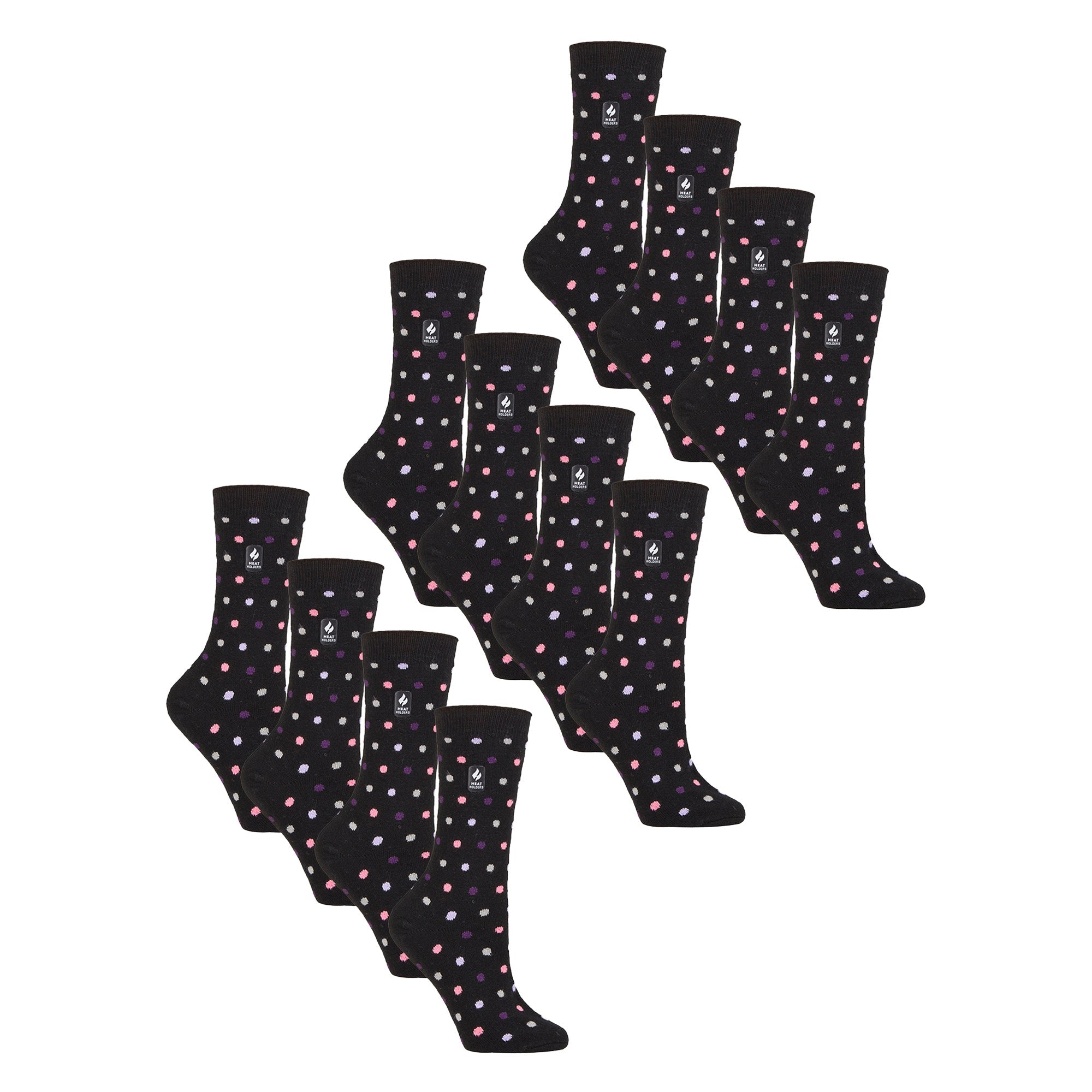 Ladies Ultra Lite Extra Thin 1.0 TOG Casual Thermal Socks (Multipack Options)
