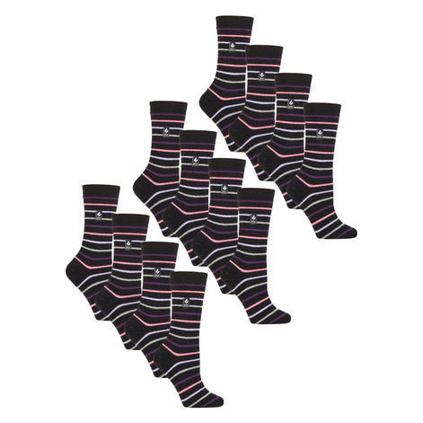 Ladies Ultra Lite Extra Thin 1.0 TOG Casual Thermal Socks (Multipack Options)