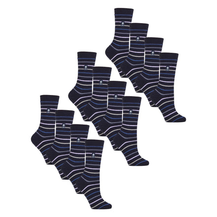 Ladies Ultra Lite Extra Thin 1.0 TOG Casual Thermal Socks (Multipack Options)