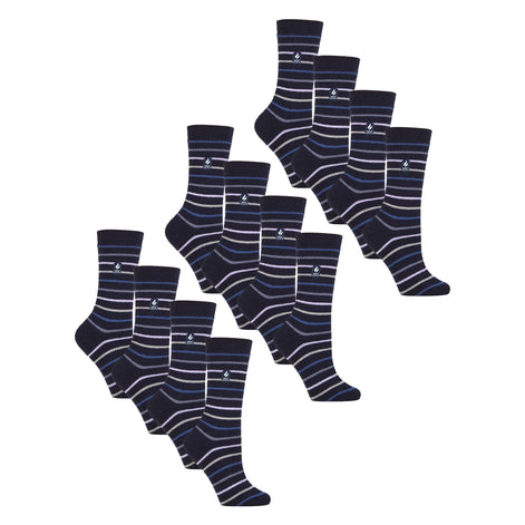 Ladies Ultra Lite Extra Thin 1.0 TOG Casual Thermal Socks (Multipack Options)
