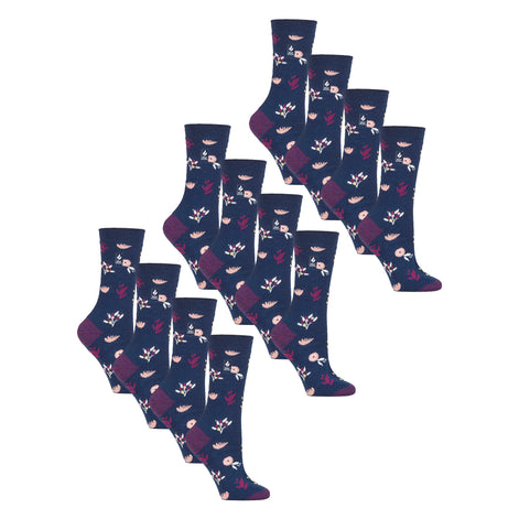 Ladies Ultra Lite Extra Thin 1.0 TOG Casual Thermal Socks (Multipack Options)