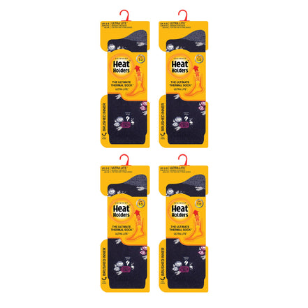 Ladies Ultra Lite Extra Thin 1.0 TOG Casual Thermal Socks (Multipack Options)