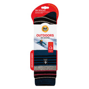 Ladies Ultra Lite Thin Thermal Winter Ski Socks with Stripes