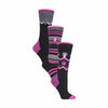 3 Pair Multipack Ultra Lightweight Womens Thermal Ski Socks