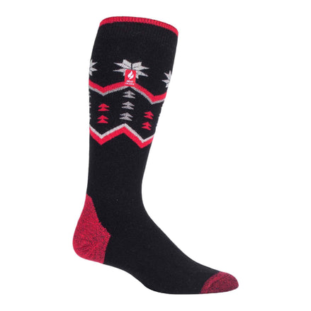 Mens Thin Warm Winter Knee High Lightweight Thermal Ski Socks
