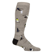 Mens Thin Warm Winter Knee High Lightweight Thermal Ski Socks