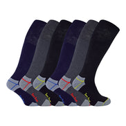 Mens Long Knee High Work Socks (Multipack Options)