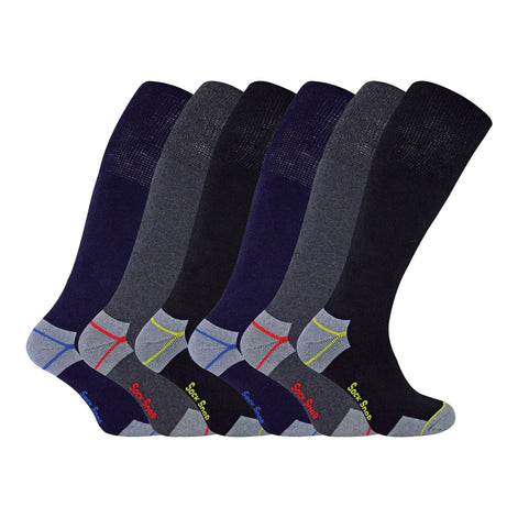 Mens Long Knee High Work Socks (Multipack Options)