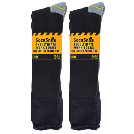 Mens Long Knee High Work Socks (Multipack Options)