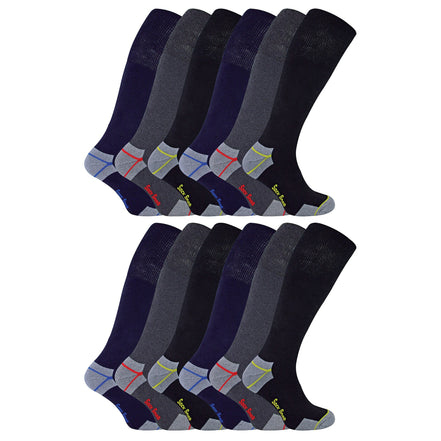 Mens Long Knee High Work Socks (Multipack Options)