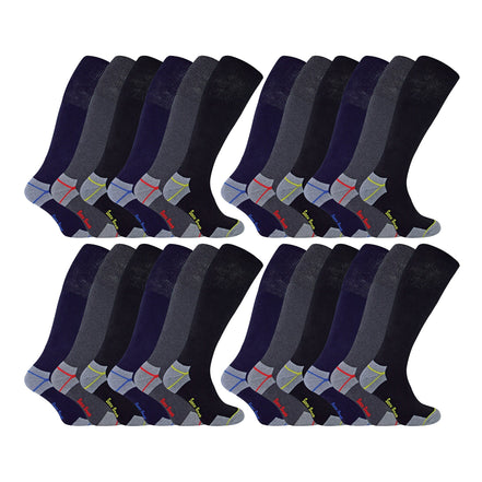Mens Long Knee High Work Socks (Multipack Options)